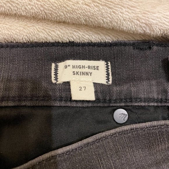 Madewell High Rise Black Skinny Jeans - Picture 3 of 4